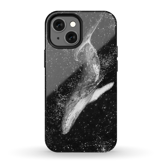 iPhone 12 mini StrongFit Magic Ocean Whale by ECMazur 