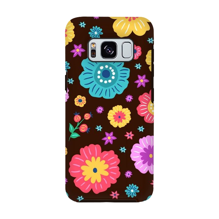 Galaxy S8 StrongFit Floral Design 000 by ArtsCase