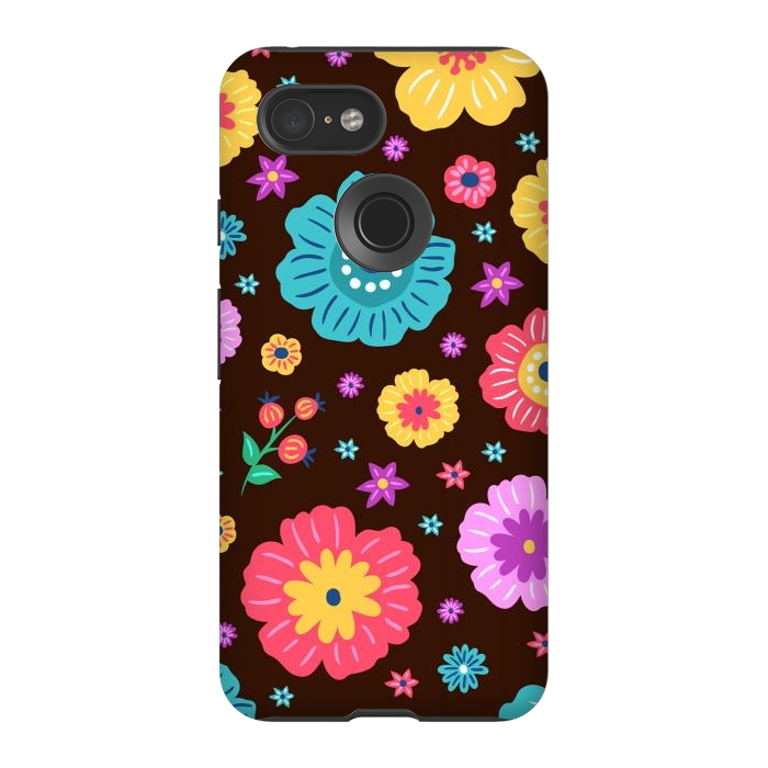 Pixel 3 StrongFit Floral Design 000 by ArtsCase