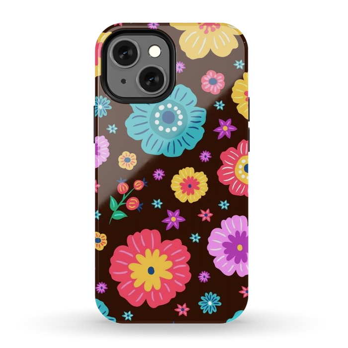 iPhone 12 mini StrongFit Floral Design 000 by ArtsCase