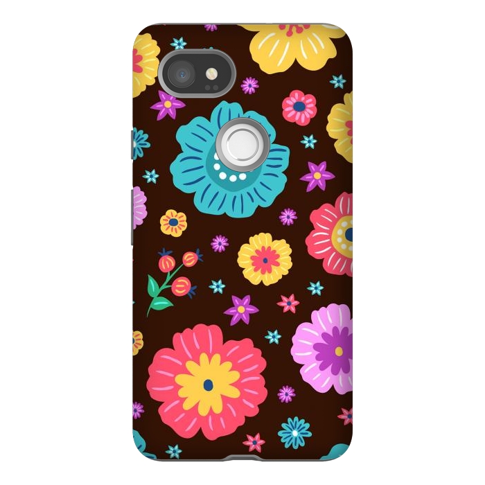 Pixel 2XL StrongFit Floral Design 000 by ArtsCase