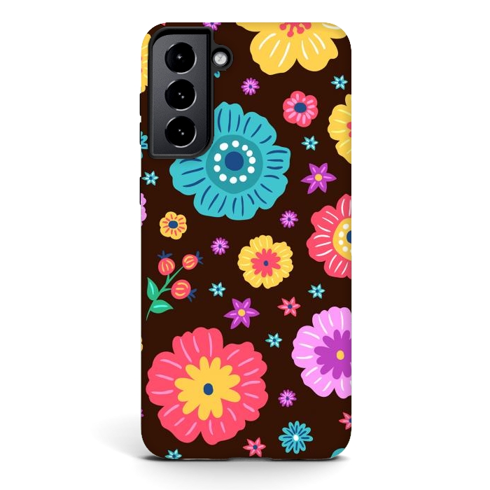 Galaxy S21 StrongFit Floral Design 000 by ArtsCase