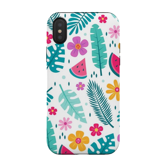 iPhone Xs / X StrongFit Fun Tropical Design  by ArtsCase