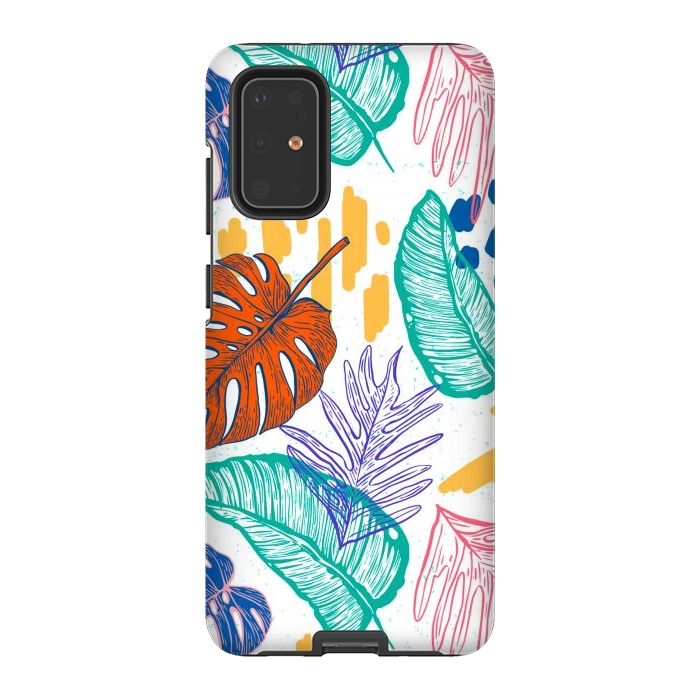 Galaxy S20 Plus StrongFit Monstera Leaves by ArtsCase