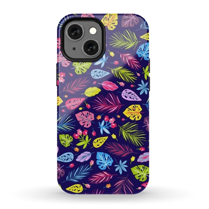 iPhone 12 mini StrongFit Summer Coulored Floral Design by ArtsCase