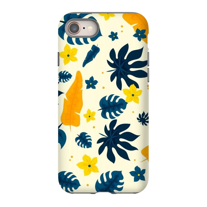 iPhone 8 StrongFit Tropical Leaves Floral by ArtsCase