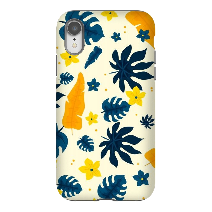 iPhone Xr StrongFit Tropical Leaves Floral by ArtsCase