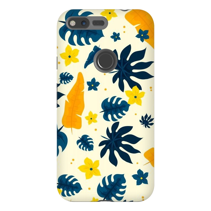 Pixel XL StrongFit Tropical Leaves Floral by ArtsCase