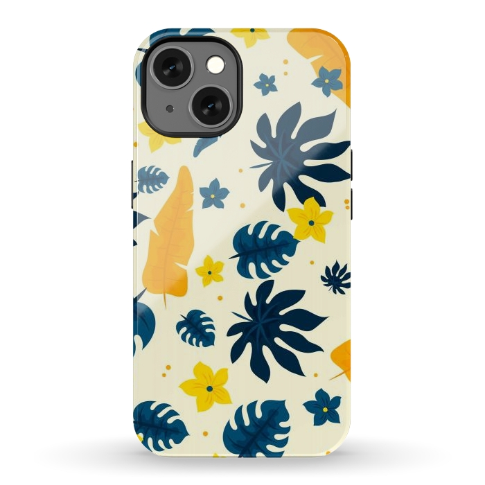 iPhone 13 StrongFit Tropical Leaves Floral by ArtsCase