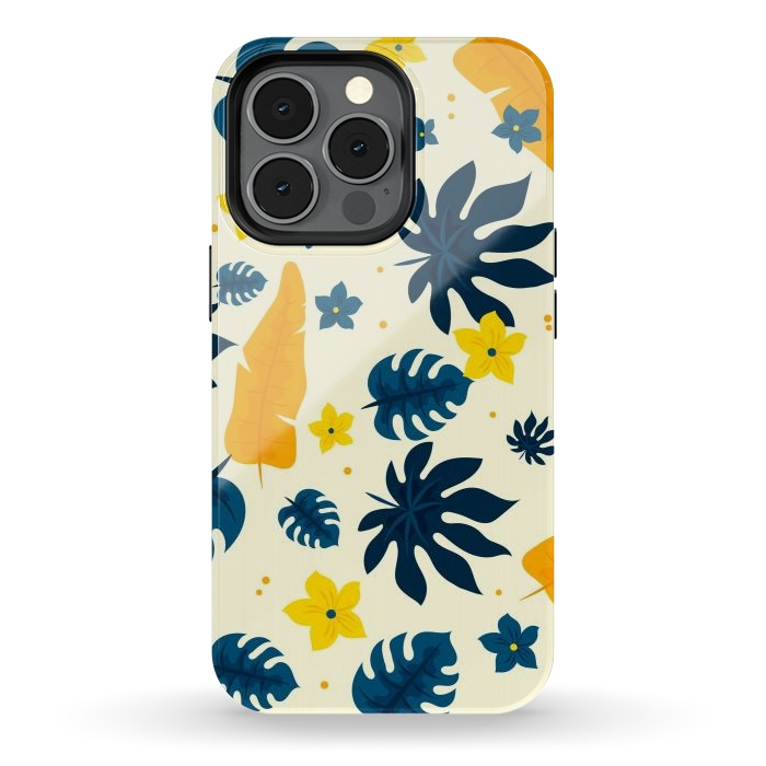 iPhone 13 pro StrongFit Tropical Leaves Floral by ArtsCase