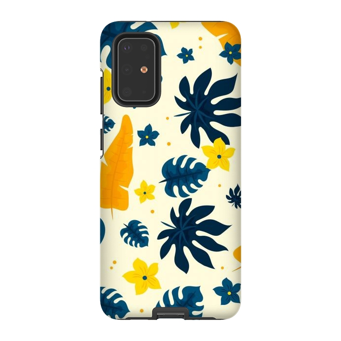 Galaxy S20 Plus StrongFit Tropical Leaves Floral by ArtsCase