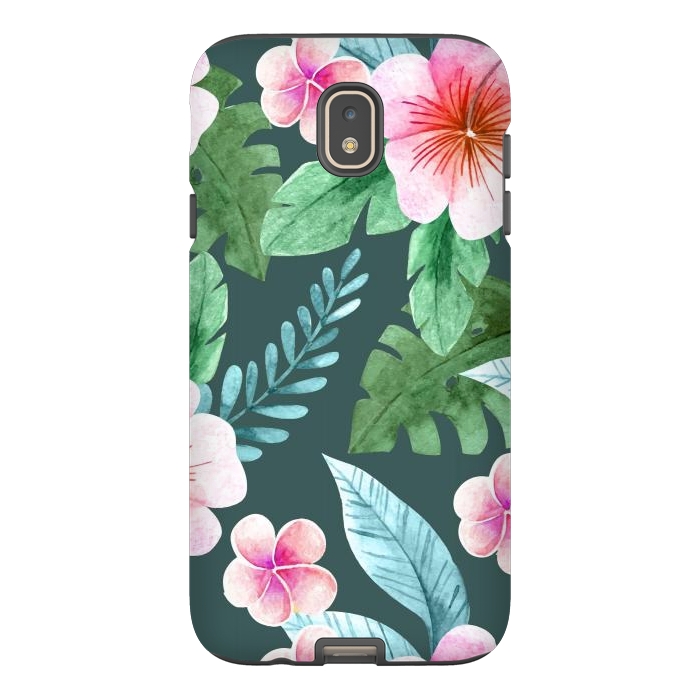 Galaxy J7 StrongFit Tropical Pink Floral by ArtsCase
