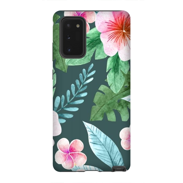 Galaxy Note 20 StrongFit Tropical Pink Floral by ArtsCase