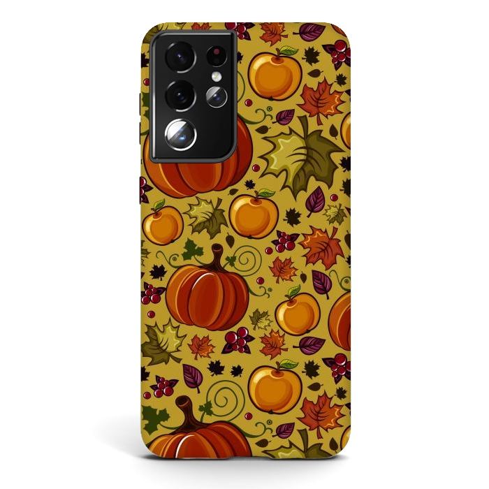 Galaxy S21 ultra StrongFit Pumpkin, Autumn Rich Pumpkin by ArtsCase