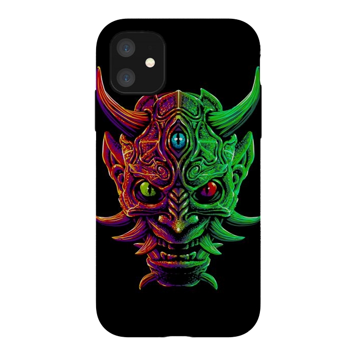 iPhone 11 StrongFit Demon with 3 Japanese eyes by Alberto