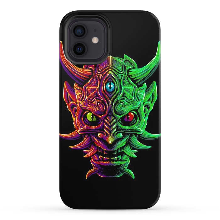 iPhone 12 StrongFit Demon with 3 Japanese eyes by Alberto