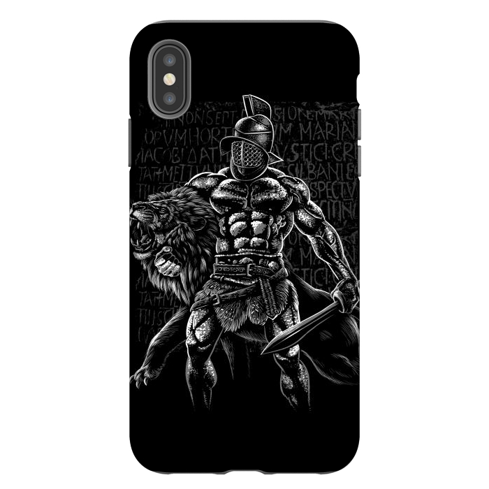 iPhone Xs Max StrongFit bodybuilder vs lion by Alberto