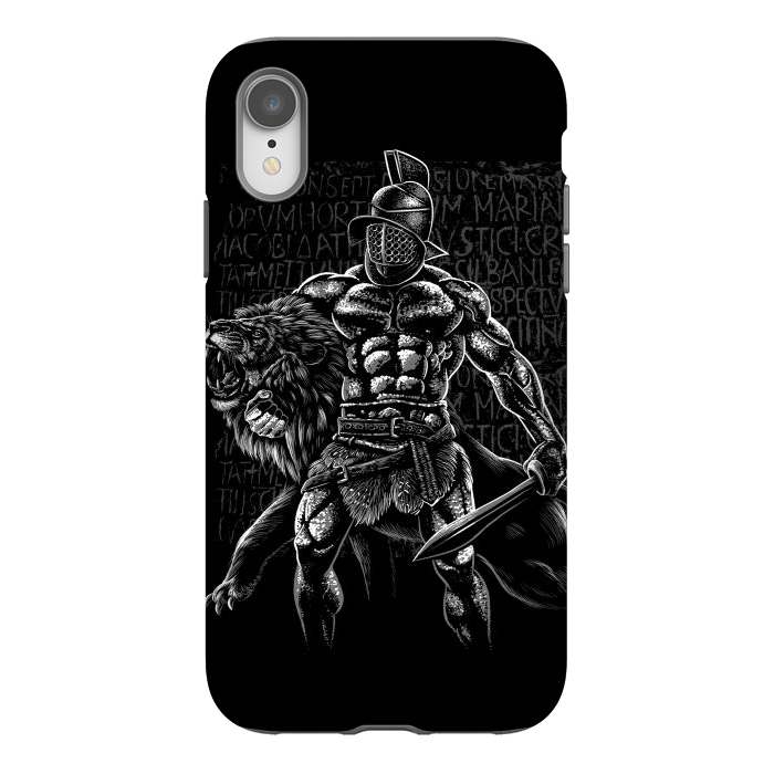 iPhone Xr StrongFit bodybuilder vs lion by Alberto