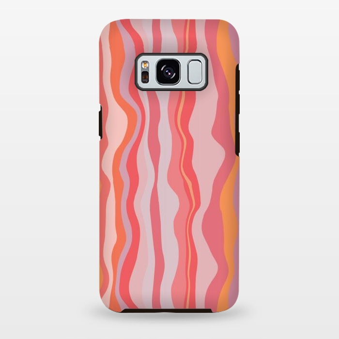 Galaxy S8 plus StrongFit Melted Marrakesh Stripes by Nic Squirrell