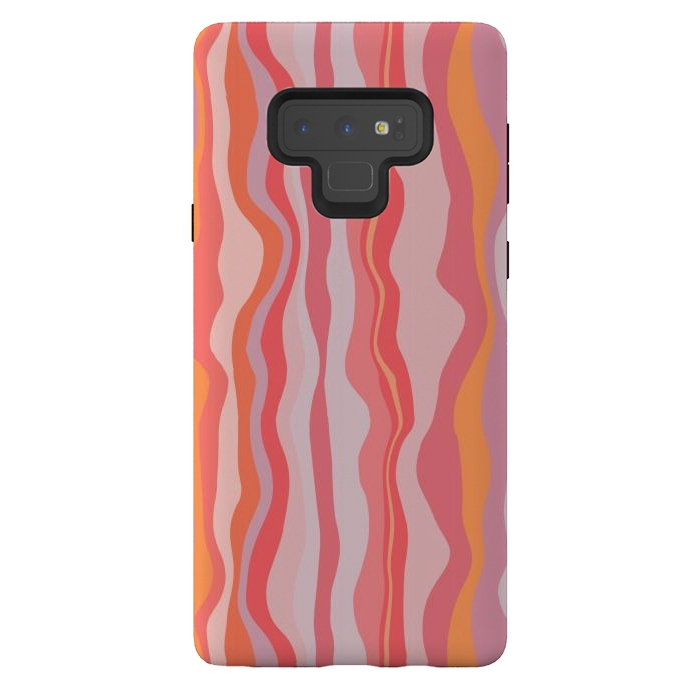 Galaxy Note 9 StrongFit Melted Marrakesh Stripes by Nic Squirrell