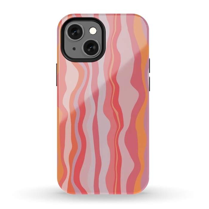 iPhone 12 mini StrongFit Melted Marrakesh Stripes by Nic Squirrell