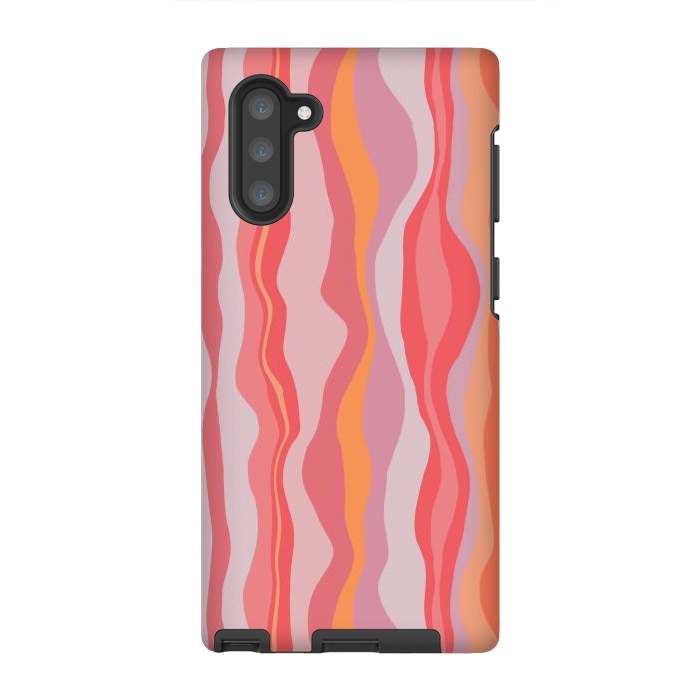 Galaxy Note 10 StrongFit Melted Marrakesh Stripes by Nic Squirrell