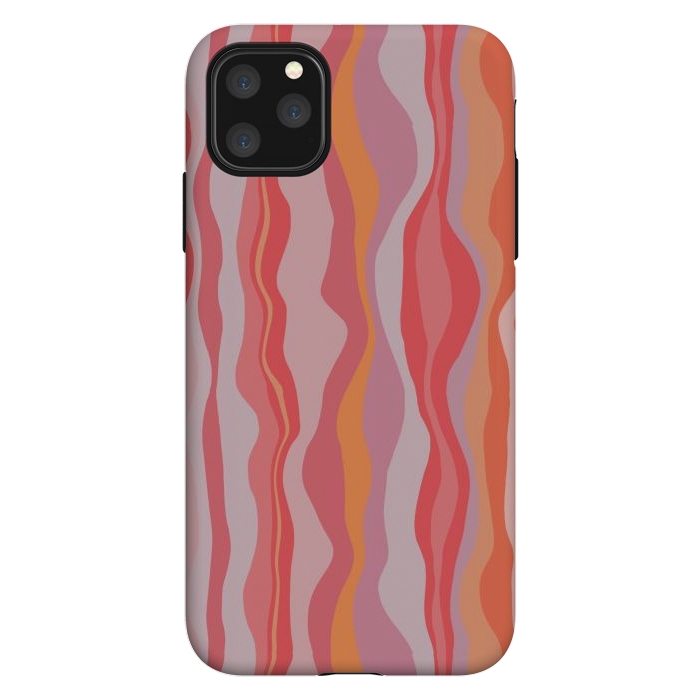 iPhone 11 Pro Max StrongFit Melted Marrakesh Stripes by Nic Squirrell