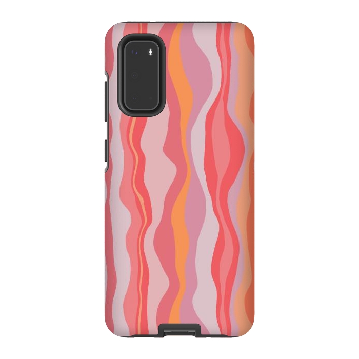 Galaxy S20 StrongFit Melted Marrakesh Stripes by Nic Squirrell