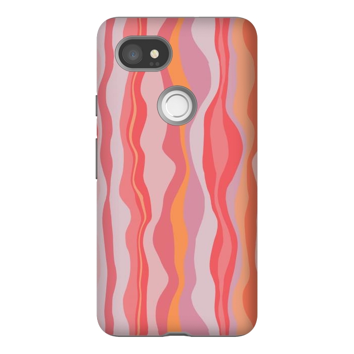 Pixel 2XL StrongFit Melted Marrakesh Stripes by Nic Squirrell