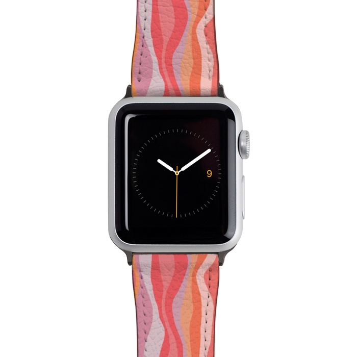 Watch 38mm / 40mm Strap PU leather Melted Marrakesh Stripes by Nic Squirrell