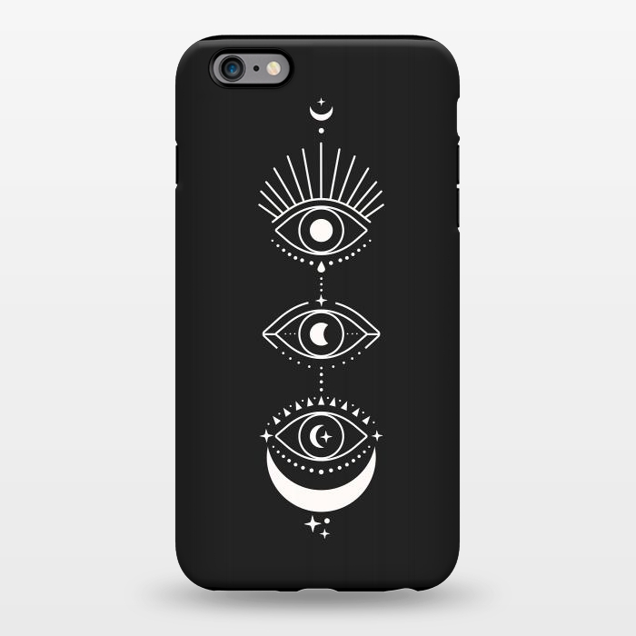 iPhone 6/6s plus StrongFit Black Eyes Moon Phases by ArtPrInk