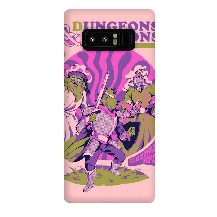 Galaxy Note 8 StrongFit Dungeons & Drugons by Ilustrata