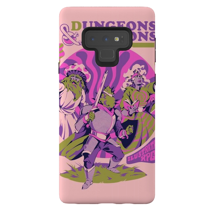 Galaxy Note 9 StrongFit Dungeons & Drugons by Ilustrata