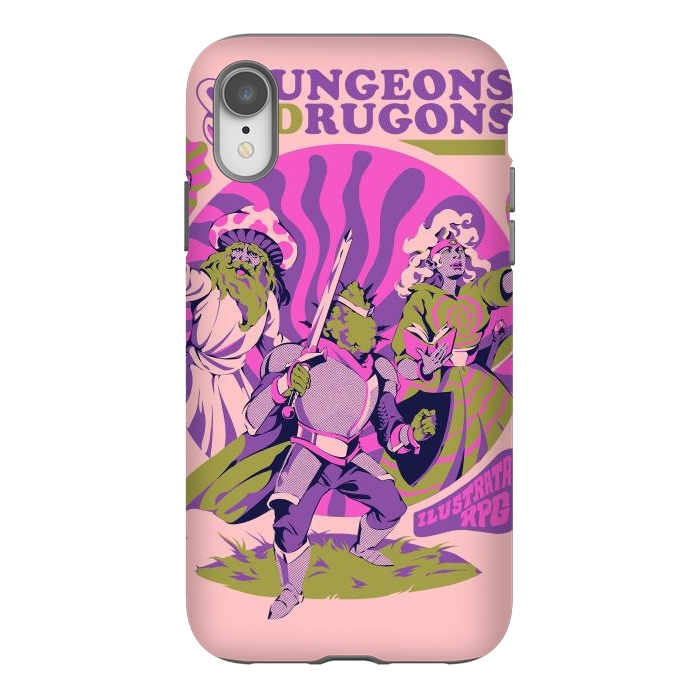 iPhone Xr StrongFit Dungeons & Drugons by Ilustrata
