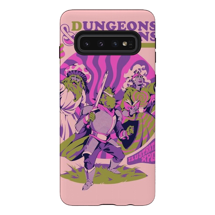 Galaxy S10 StrongFit Dungeons & Drugons by Ilustrata