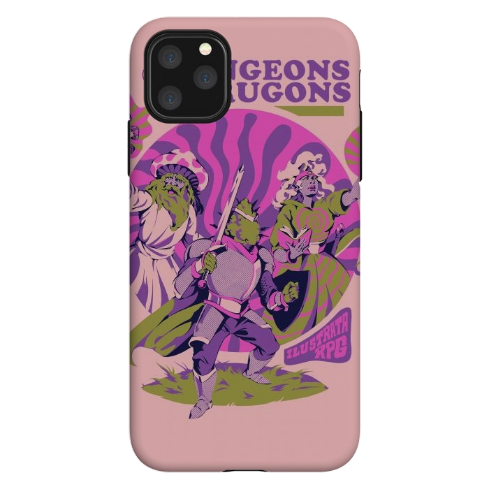 iPhone 11 Pro Max StrongFit Dungeons & Drugons by Ilustrata