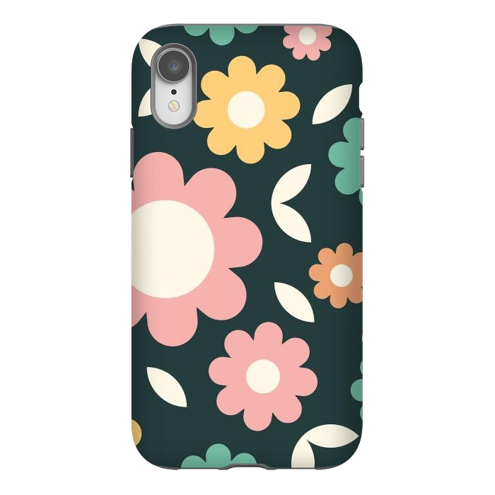 iPhone Xr StrongFit Rainbow Flowers by ArtPrInk