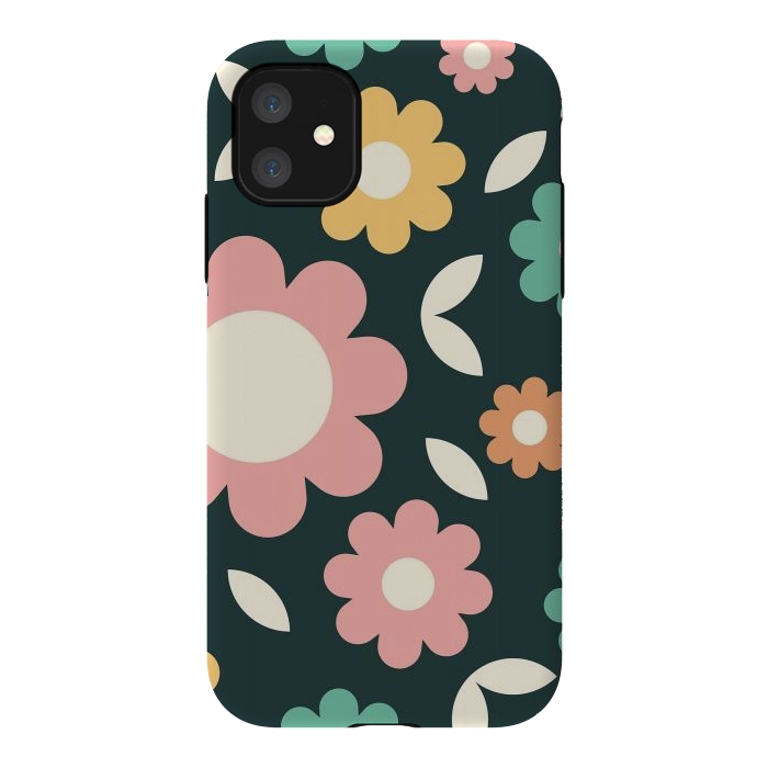iPhone 11 StrongFit Rainbow Flowers by ArtPrInk