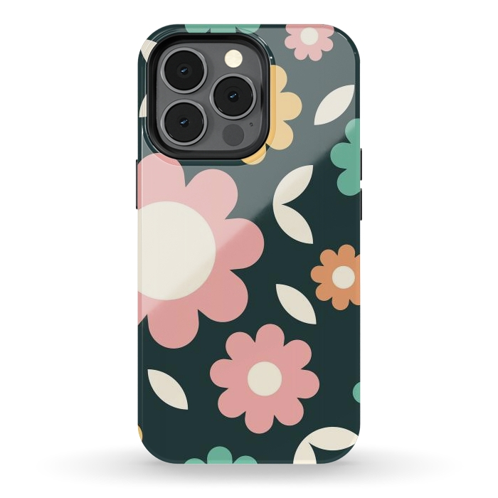 iPhone 13 pro StrongFit Rainbow Flowers by ArtPrInk