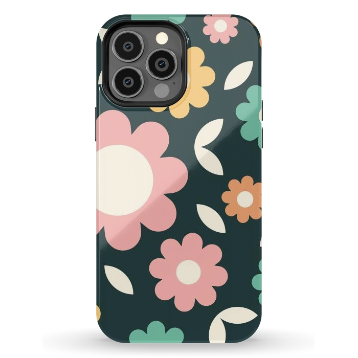 iPhone 13 Pro Max StrongFit Rainbow Flowers by ArtPrInk