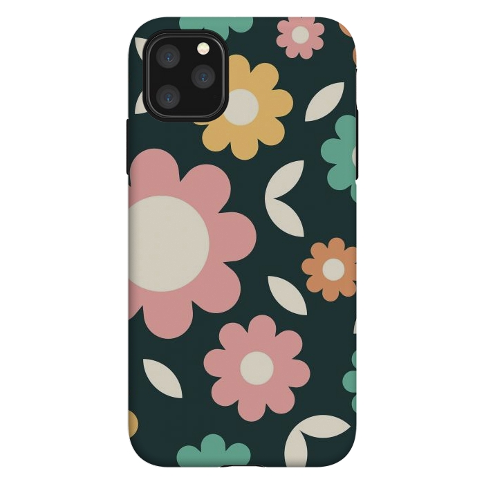 iPhone 11 Pro Max StrongFit Rainbow Flowers by ArtPrInk