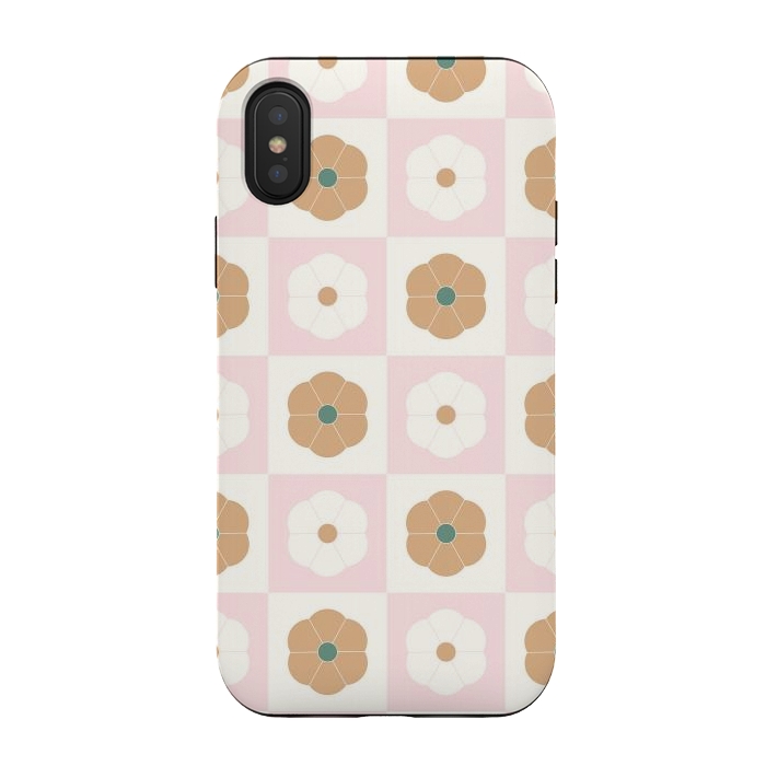 iPhone Xs / X StrongFit Geometric Flowers by ArtPrInk