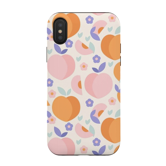 iPhone Xs / X StrongFit Peaches by ArtPrInk