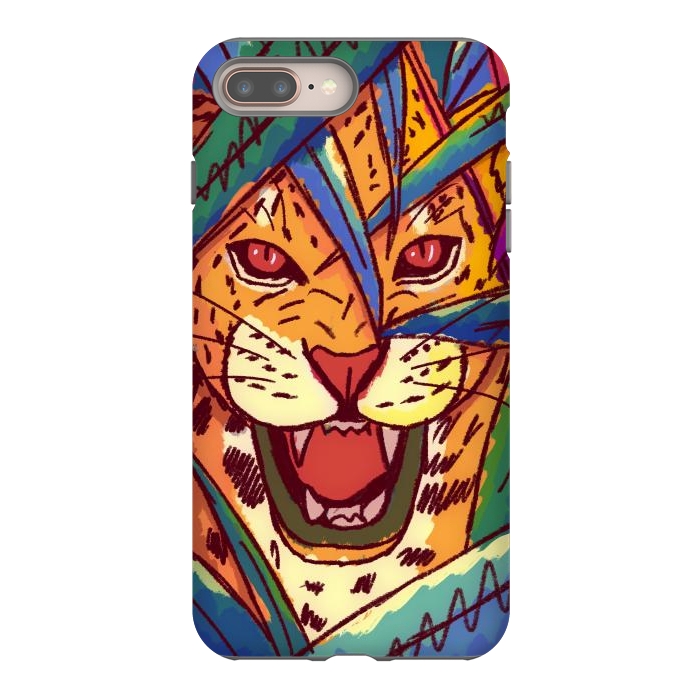 iPhone 7 plus StrongFit The jungle cat by Steve Wade (Swade)
