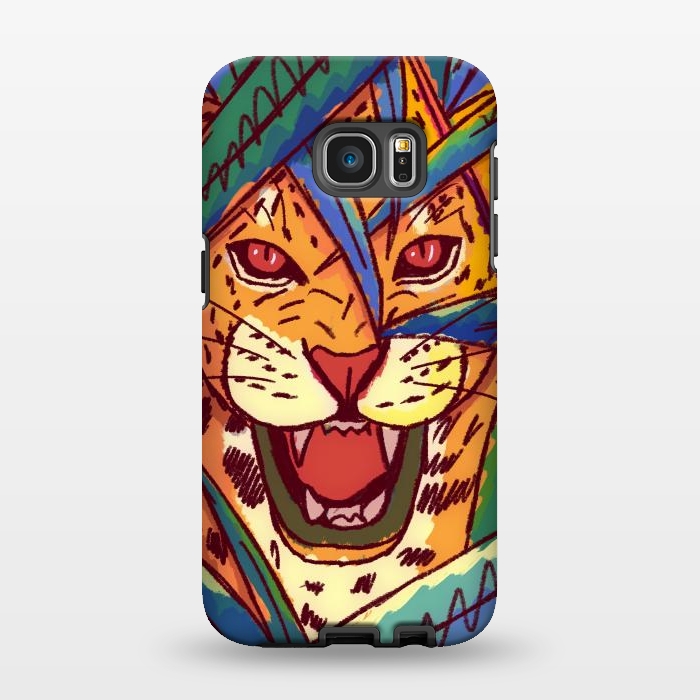 Galaxy S7 EDGE StrongFit The jungle cat by Steve Wade (Swade)