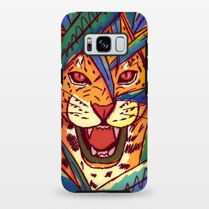 Galaxy S8 plus StrongFit The jungle cat by Steve Wade (Swade)