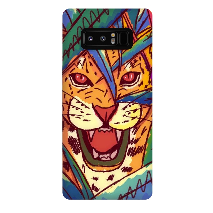 Galaxy Note 8 StrongFit The jungle cat by Steve Wade (Swade)