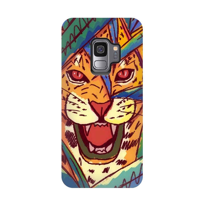 Galaxy S9 StrongFit The jungle cat by Steve Wade (Swade)