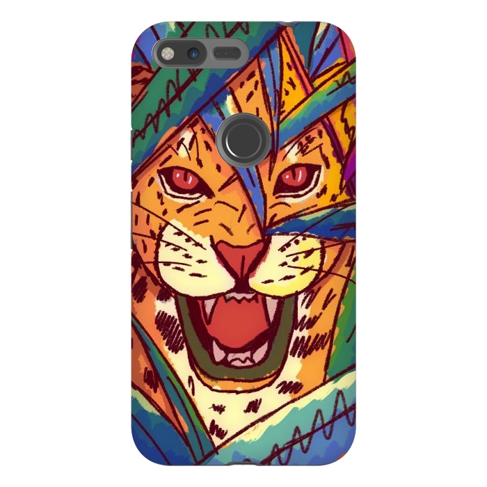 Pixel XL StrongFit The jungle cat by Steve Wade (Swade)