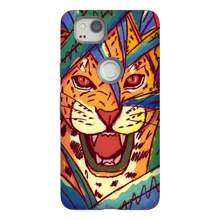 Pixel 2 StrongFit The jungle cat by Steve Wade (Swade)